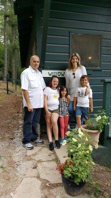 Lewis family of Vero Beach, Florida, dropping Kate for summer camp.