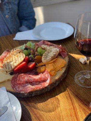 Charcuterie and house wine