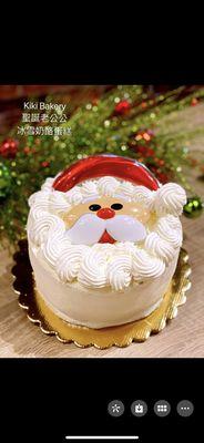 Christmas Chantilly Santa Claus Cake (6inch only) Call (206) 617-7688 to order.