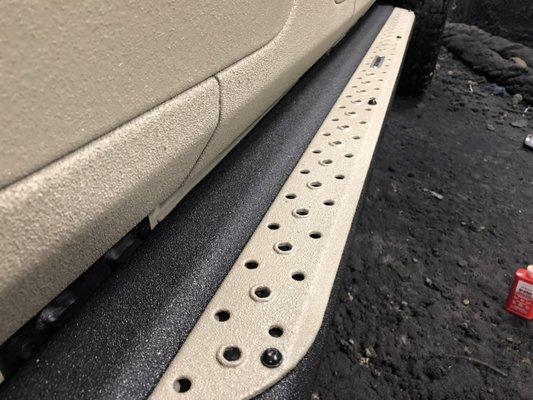 Jeep Side Steps Bed Liner Color Match