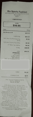 She first put in $91 & that equaled $96. She could have gotten no problem. She fixed to $92 & made my daughter ask to borrow money!