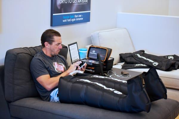 Compression Therapy maximizes circulation throughout the body to help you look better, train harder, and recover faster.