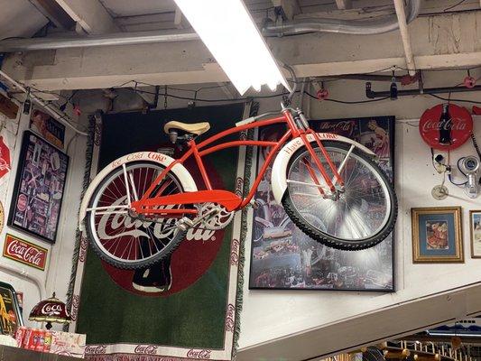 An old CocaCola Schwin. Bike.