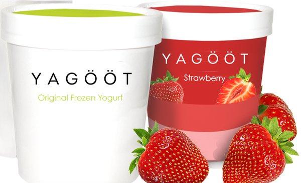 Gööt To Go: In a hurry? We've got you covered. Original and strawberry froyo is always in the freezer. +more flavors