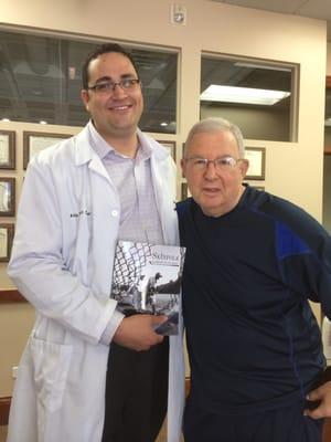 Dr Rivera with a famous author