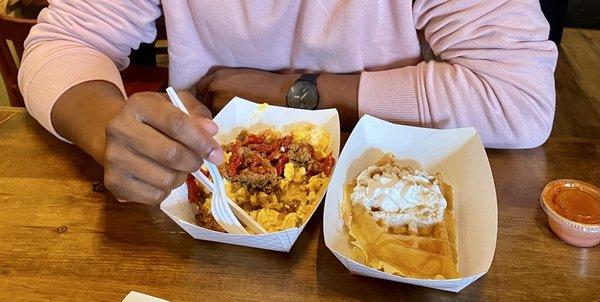 Custom Savory Waffle and Sweet Waffle