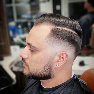 Drop skin fade and beard trim