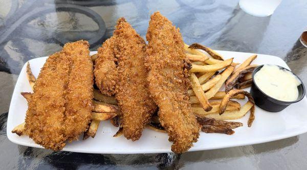 Fish and chips small plate