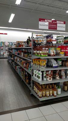 Gourmet food aisle