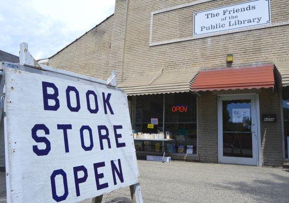 We have a large sign out front when we are open.