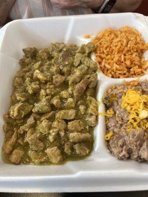 18. Chile Verde Plate