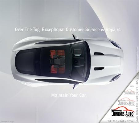 Over The Top, Exceptional Customer Service & Repairs.