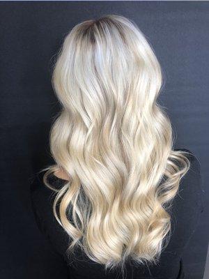 Beautiful Champagne Blonde color by Heather Parks.