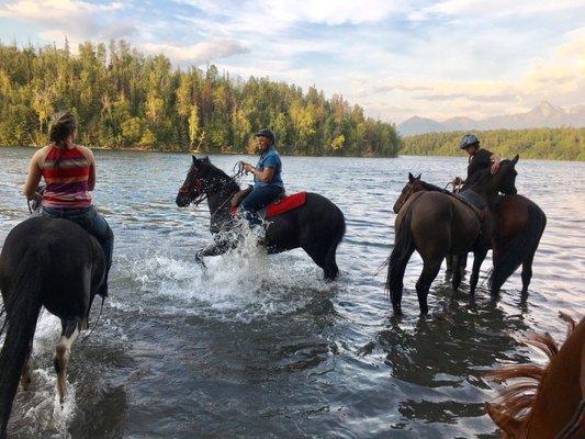 A fun ride and swim at Matanuska Lake.