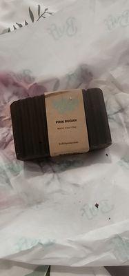 Pink sugar soap