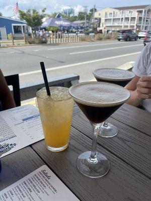 Espresso martini & orange crush