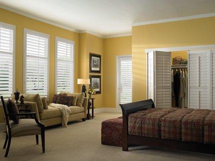 Poly Shutters are a Great Way to Insulate Windows that are Getting Pounding Sun.