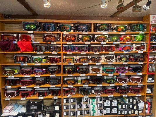 Huge selection of goggles