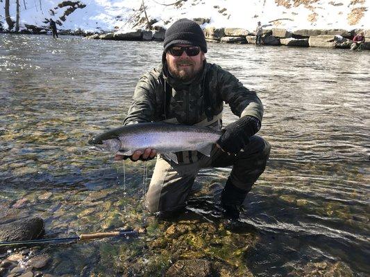 Winter Steelhead fishing is great on the Salmon River