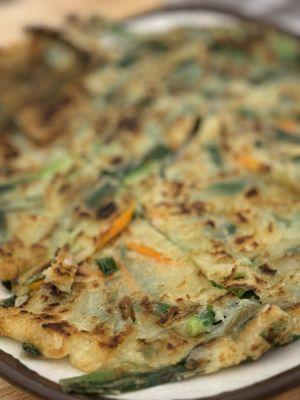 Leek pancake