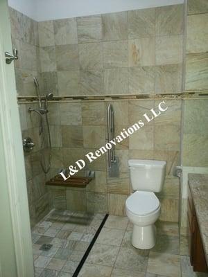 Transformed A Guest Bathroom Into An ADA (Handicap) Bathroom