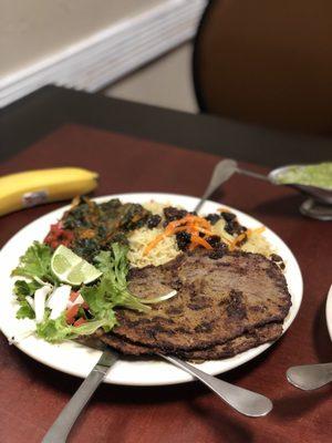 Beef steak and rice