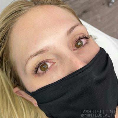 Lash Lift and Tint.