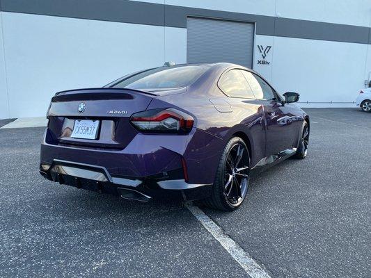 BMW M240 with PPF and Tint