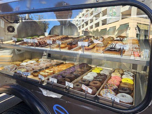 The Donuttery brought a spread down from Huntington Beach