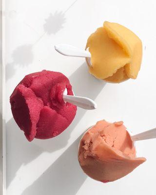 We use real, fresh fruit only to create Desert Ice -- refreshing Italian water ice!