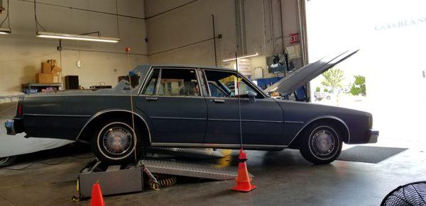 My 1983 Chevrolet Impala being smog checked by Felipe on 7/14/21