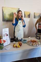 Registered Dietitian Laura Scherling presenting at the 2014 Annual Nutrition Fair