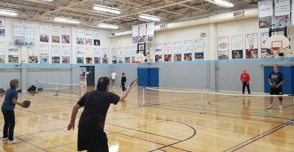 The YMCA offers pickleball most days of the week.