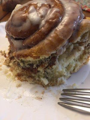 Amazing homemade yeast cinnamon roll! The best in town, hands down!