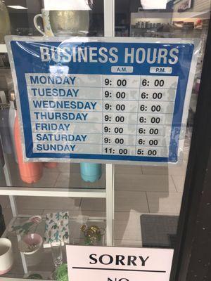 They have new store hours!