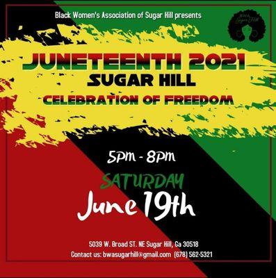 Come enjoy our refreshing Italian Ice at the BWASH's 2nd Annual Juneteenth Celebration June 19th from 5pm-8pm.