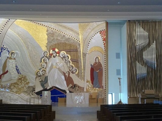 Chapel mosaic & pipe organ