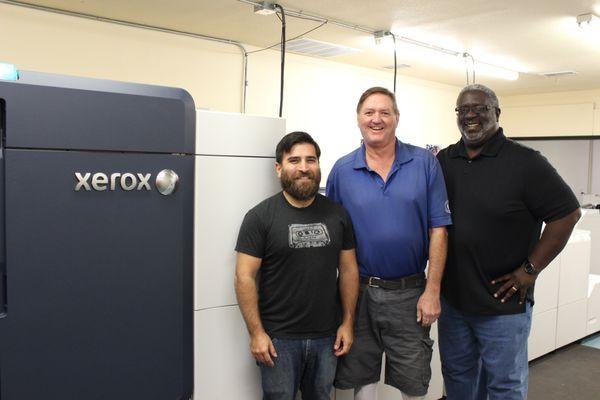 Owner, GM, Digital Manager, and our new-from-Xerox Iridesse Digital Production Press