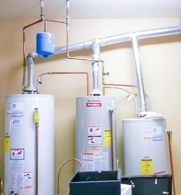 Check out this before and after to see how much room we saved in this customer's basement by helping them convert to tankless water heaters!