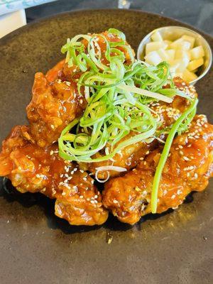 Spicy Korean chicken wings