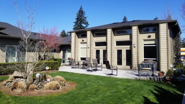 Spacious, serene courtyard