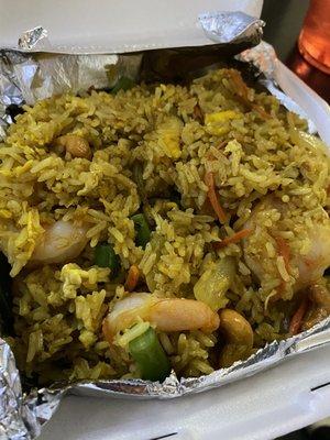 Shrimp pineapple fried rice