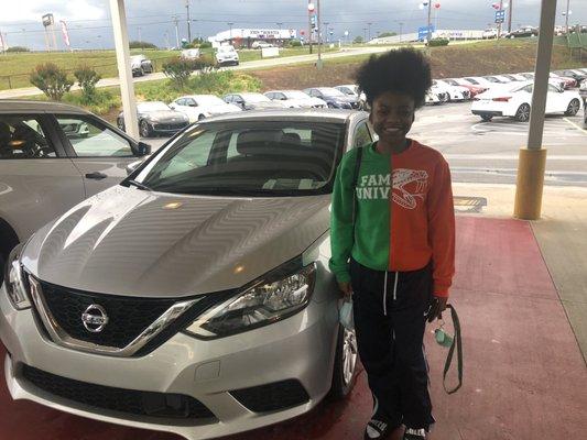 Her 1st vehicle. So proud of my graduate. 2019 Nissan Sentra.