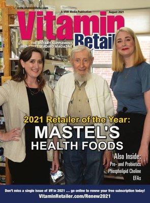 Mastel's Health Foods named Retailer of the Year 2021 by Vitamin Retailer Magazine