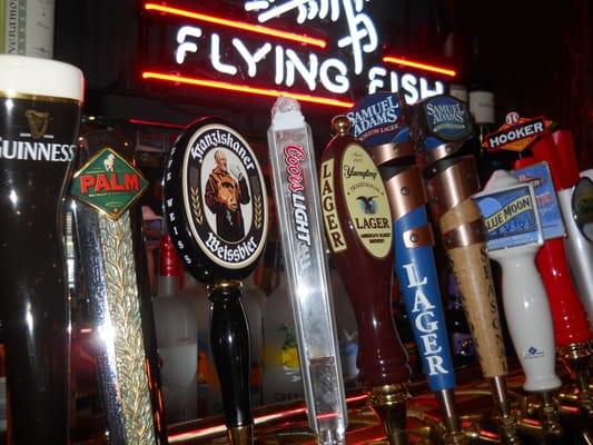 We have 24 Draft beers . Many unique micro brews and craft beers.