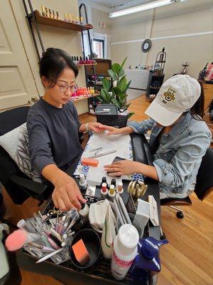 Manicure & pedicure area