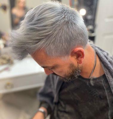 Men's coloring and cutting