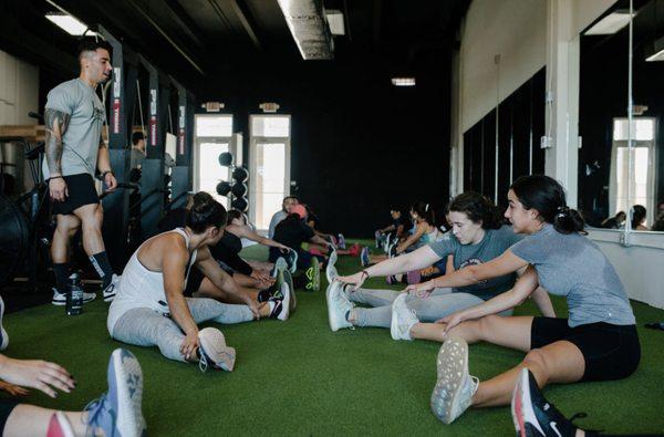 Stretching Is done after every class, after all the cool down is just as important as the training.