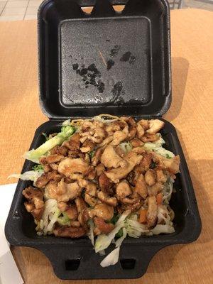 Chicken Teriyaki with Lo mein noodles