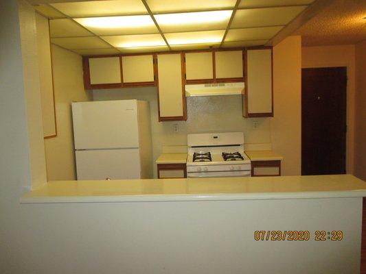 kitchen from the living room